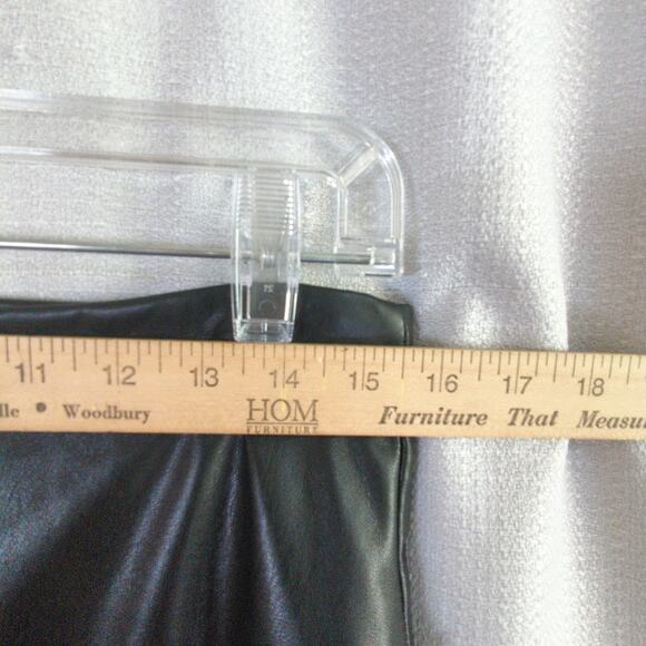 David Lerner X Evereve Faux Leather Pants Womens L Black Skinny‎ - Picture 6 of 11